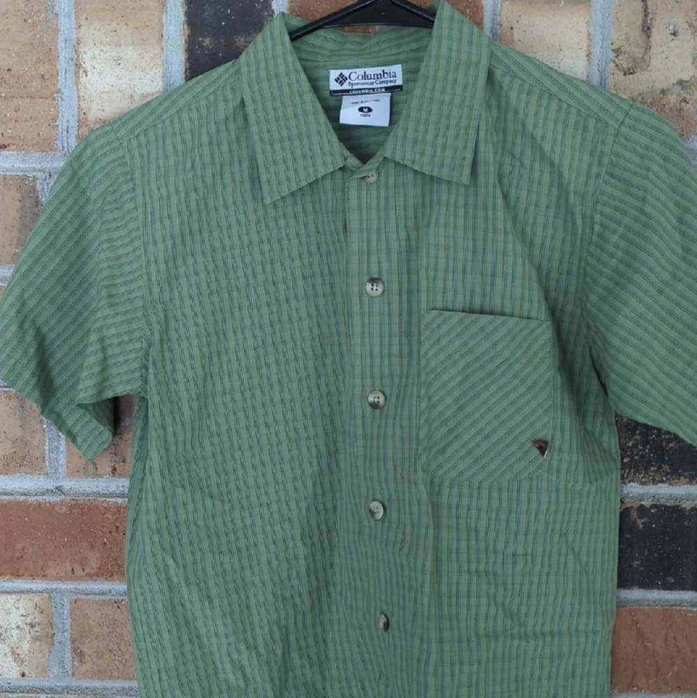 Columbia Button Down Shirt Youth Medium